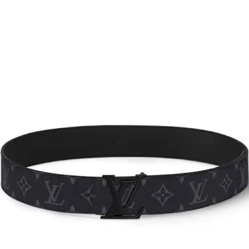 Men's Designer Black Monogram Belt